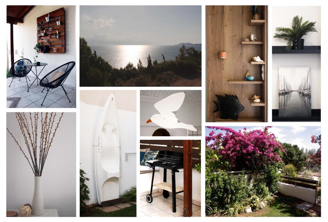 Beachfront Garden Apartment- Atlas Complex Loutráki Dış mekan fotoğraf